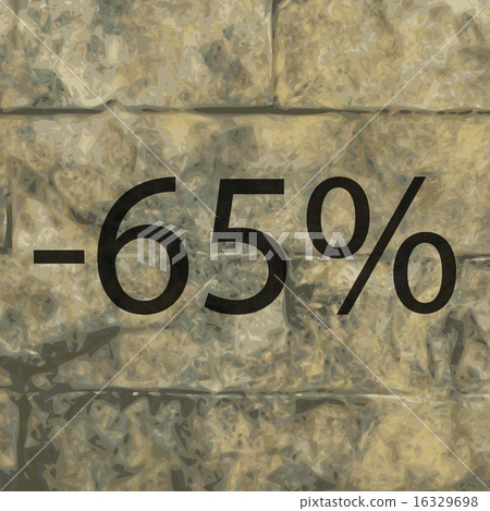 65 percent discount  icon symbol Flat modern web d 16329698
