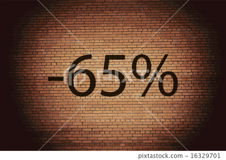 65 percent discount  icon symbol Flat modern web d 16329701