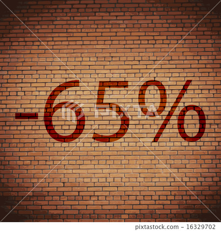 65 percent discount  icon symbol Flat modern web d 16329702