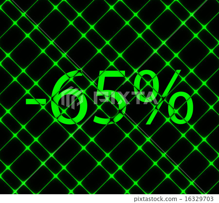 65 percent discount  icon symbol Flat modern web d 16329703