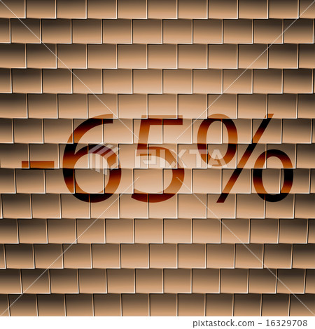 65 percent discount  icon symbol Flat modern web d 16329708