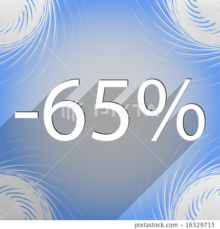 65 percent discount  icon symbol Flat modern web d 16329715