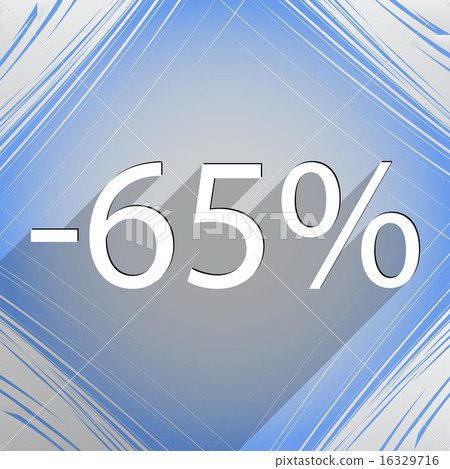 65 percent discount  icon symbol Flat modern web d 16329716