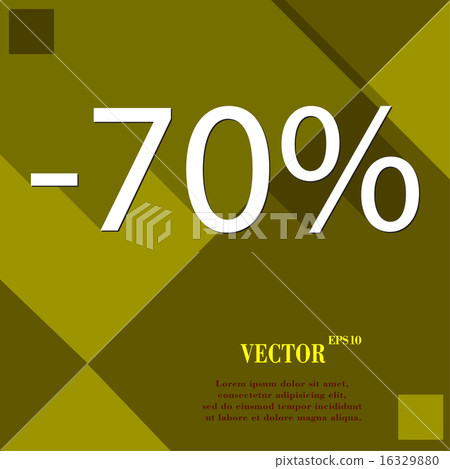 70 percent discount icon symbol Flat modern web de 16329880