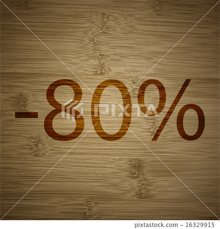 80 percent discount icon symbol Flat modern web de 16329915