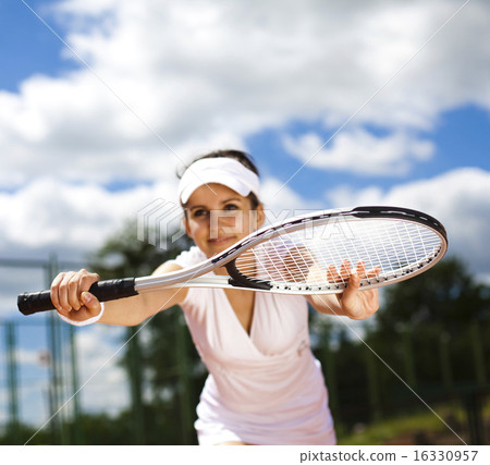 Tennis player, natural colorful tone 16330957