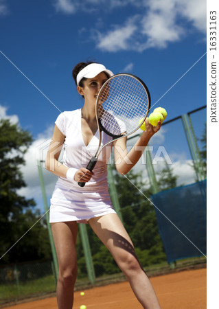Tennis player, natural colorful tone 16331163