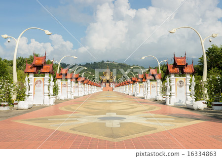 Beautiful Royal pavilion in Lanna style, Thailand 16334863