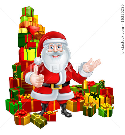 Cartoon Santa and Gifts Cartoon Santa and Gifts 16336259
