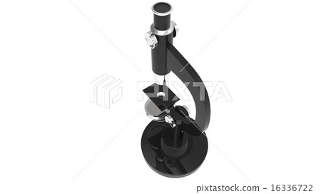 isolated science microscope render isolated science microscope render 16336722