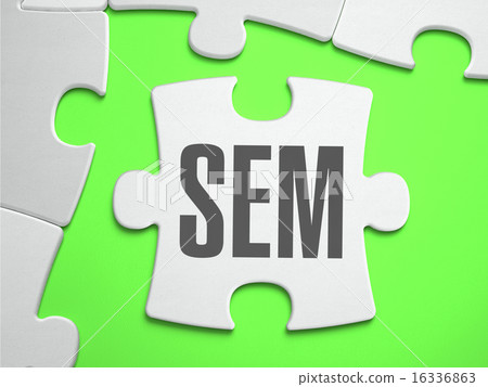 SEM - Jigsaw Puzzle with Missing Pieces. SEM - Jigsaw Puzzle with Missing Pieces. 16336863