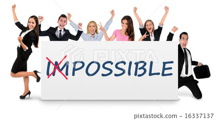 Impossible word on banner Impossible word on banner 16337137
