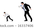 Business man screaming on megaphone 16337406