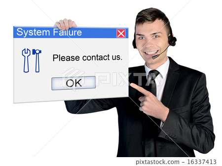 Call center man Call center man 16337413