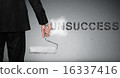 Unsuccess word painting on wall 16337416
