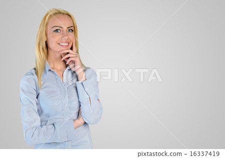 Business woman looking camera Business woman looking camera 16337419