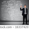 Man writing business plan 16337420