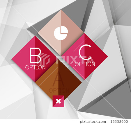Geometric Option Business geometric option steps infographics - Stock Illustration ...