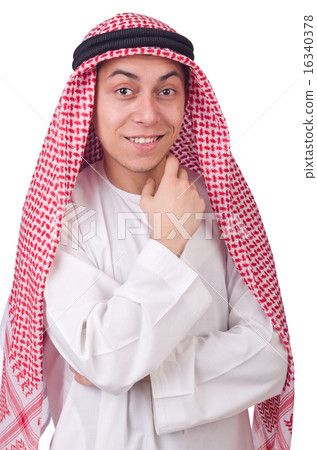 Young arab man isolated on white Young arab man isolated on white 16340378