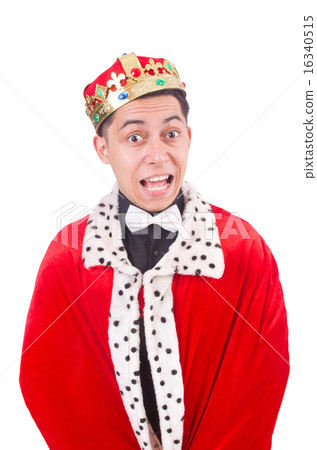 Businessman with crown isolated on white Businessman with crown isolated on white 16340515