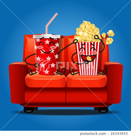 popcorn and soft drink eating popcorn popcorn and soft drink eating popcorn 16343935