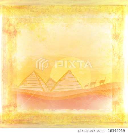 old paper with pyramids old paper with pyramids 16344039