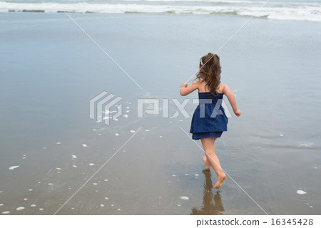 Girls playing in the sea Girls playing in the sea 16345428