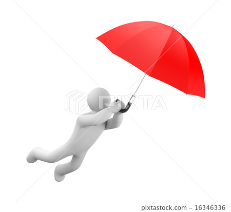 Person and umbrella Person and umbrella 16346336
