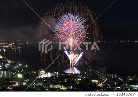 Fireworks at Lake Suwa 16346707
