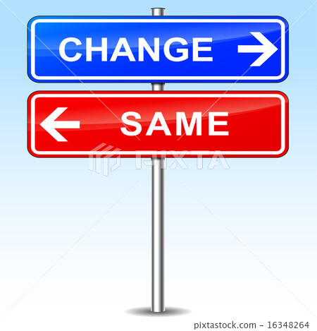 change sign - Stock Illustration [16348264] - PIXTA
