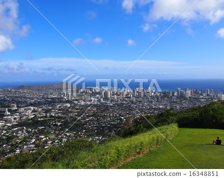 夏威夷風景檀香山Tantalus小山 夏威夷風景檀香山Tantalus小山 16348851