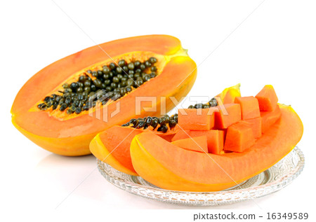 Ripe papaya (Carica papaya L). 16349589