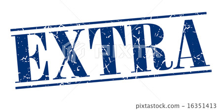 extra blue grunge vintage stamp  16351413