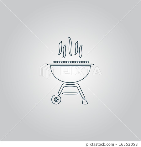 Barbecue grill menu icon vector illustration - Stock Illustration ...