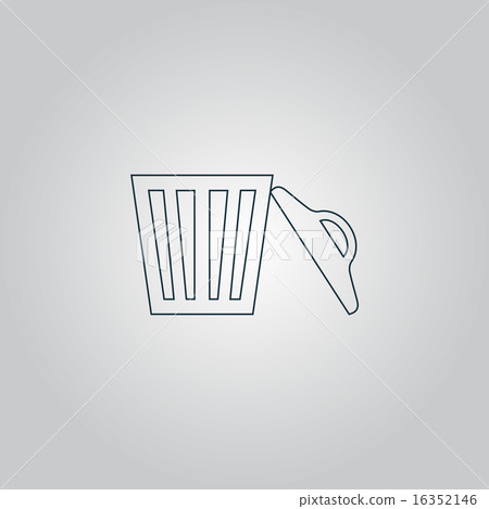 Trash can. Vector illustration 16352146