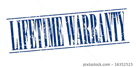 lifetime warranty blue grunge vintage stamp 16352523