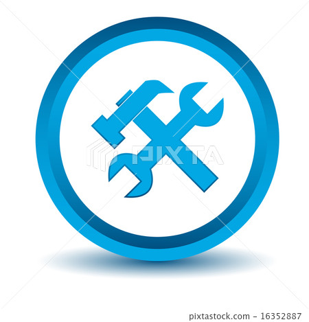 Blue repair icon Blue repair icon 16352887