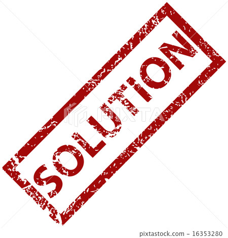 Solution rubber stamp  16353280