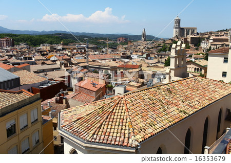 tiled roofs of the old town 16353679