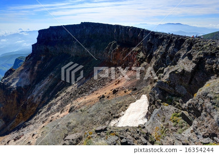 Yatsugatake·Iwodake的火山口牆壁 16354244