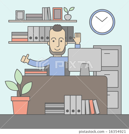 Successful office clerk. Successful office clerk. 16354921
