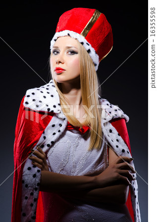 Woman queen in funny concept Woman queen in funny concept 16355598
