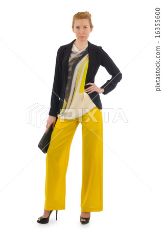 Woman in fashion concept on white Woman in fashion concept on white 16355600