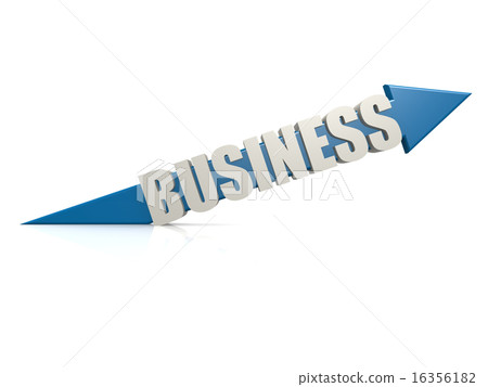 Blue business arrow 16356182