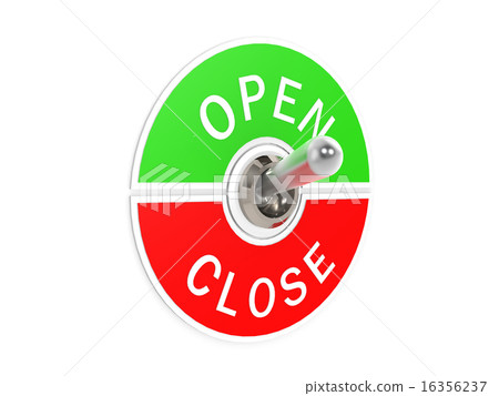 Open close toggle switch - Stock Illustration [16356237] - PIXTA