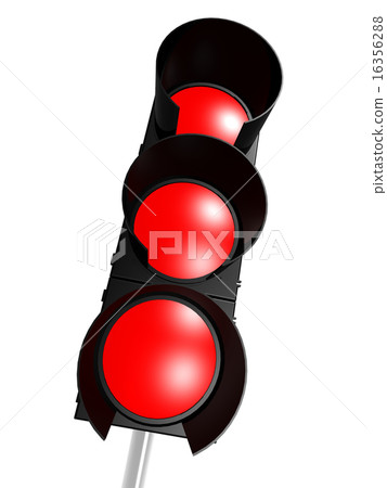 Traffic light with red Traffic light with red 16356288
