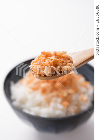 Salmon flakes and rice 16356686