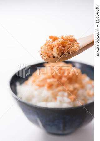 Salmon flakes and rice 16356687