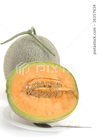 成熟甜瓜品種的水果吃：Yubari梅隆 16357634