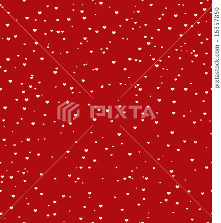 Seamless pattern with white hearts isolated on red - Stock Illustration ...